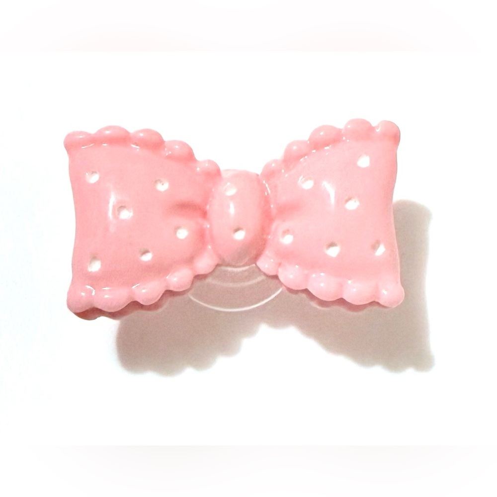 (10 for $20) Bow Glossy Resin Croc Charm Jibbit Shoe Charm Disney Croc Charms
